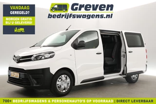 Toyota ProAce Worker long 2.0 D-4D L3H1 | Dubbele Cabine | 6 Persoons | Airco Cruise 2xSchuifdeur Trekhaak Parkeersensoren