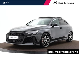Audi RS3 Sportback 2.5 TFSI 400 PK · RS-sportuitlaatsysteem · Glazen Panoramadak · SONOS Premium 3D · Topsnelheid 280 km/h · Adaptief onderstel, Audi Drive Select