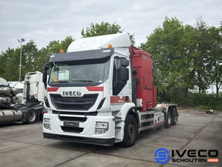 Iveco Stralis AD260S 6x2 CNG Hooklift • Haakarmsysteem • Euro 6 Camera/monitorsysteem • Joystick • Afval/container •  W6500 • 