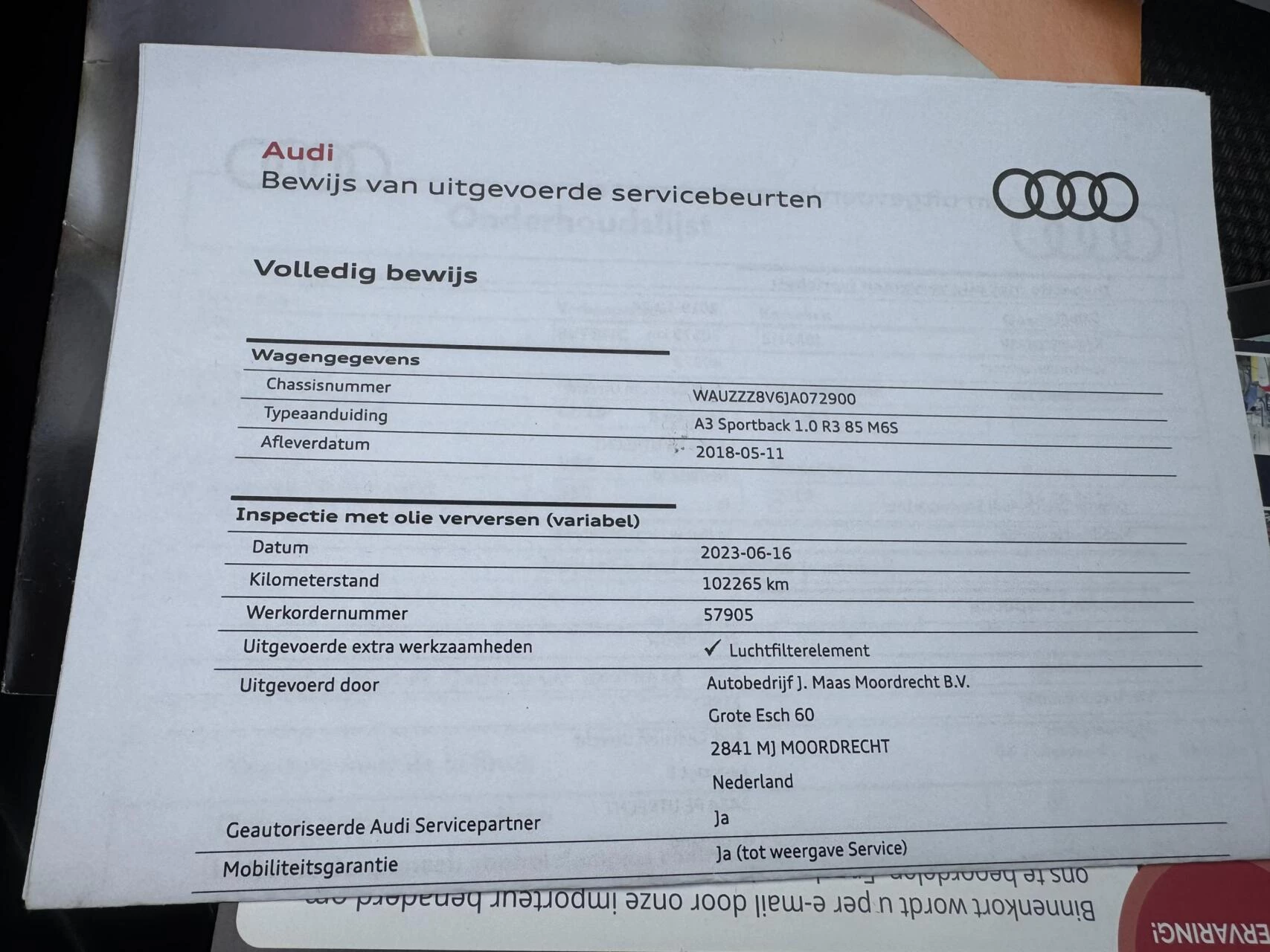 Hoofdafbeelding Audi A3