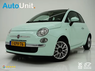 Fiat 500 0.9 TwinAir Lounge Pistache | Panoramadak | Trekhaak | Virtual | Airco | Bluetooth
