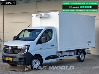 Renault Master 170PK BPM VRIJ! Laadklep Koelwagen 2025model BPM vrij! Thermo King C-250 LED Airco Cruise Carplay Koeler Koel Kühlwagen Kühlkoffer 17m3 Airco Cruise control