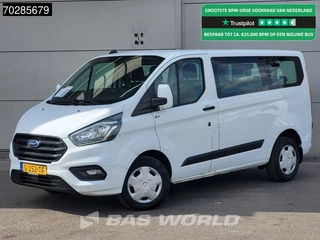Ford Transit Custom Personenvervoer Incl.BPM/Ex. BTW 9-Persoons Airco Cruise LED Parkeersensoren Taxi Passenger Transport Kombi Tourer Euro6 L2 Airco Cruise control