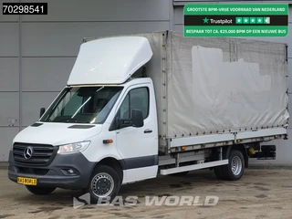 Mercedes Sprinter 519 CDI 3.0L V6 Automaat 484cm Dubbellucht Huif Bakwagen 190PK Airco Cruise Euro6 Meubelbak Koffer Airco