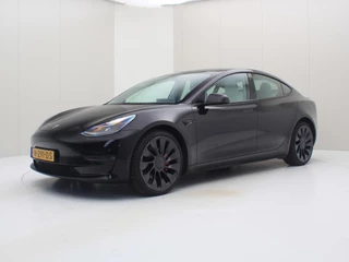 Hoofdafbeelding Tesla Model 3 Tesla Model 3 Performance AWD 486pk 75 kWh 95% SoH FACELIFT [ WARMTEPOMP+WIT LEDER+FSD+567KM WLTP+PREMIUM AUDIO ]