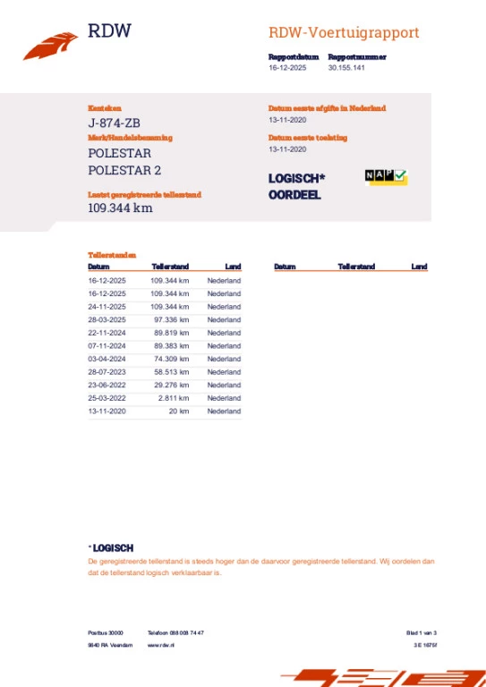 Hoofdafbeelding Polestar 2