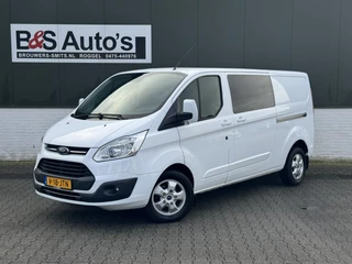 Ford TRANSIT CUSTOM 290 2.0 TDCI L2H1 Dubbele Cabine 2x Schuifdeur Airco Navigatie Cruise Trekhaak DAB