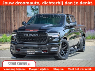 Dodge Ram 1500 Limited Night High Output 540HP 706Nm | Massage + Full Option | De Meest Luxe en Volle Pick-Up in zijn Klasse | Comfortabele Dubbele Cabine met Royale 5 Zitplaatsen | BPM vrij | Nu Leverbaar uit Voorraad | Voorraad Nr 2331 - 5133