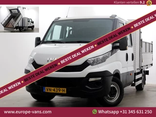 Iveco Daily 35S15 3.0 150pk Euro6 D.C. Kipper met hoge boorden Trekhaak 3500kg 03-2015