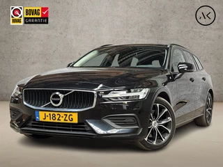 Volvo V60 2.0 B3 Momentum Sport 177Pk Automaat (APPLE CARPLAY, GROOT NAVI, PARKEERSENSOREN, GETINT GLAS, SPORTSTOELEN, DAKRAILS ZWART, LED KOPLAMPEN, NIEUWE APK, NIEUWSTAAT)
