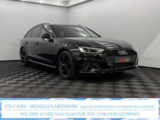 Audi A4 Avant 40 TFSI S-Line Black on Black Clima, Navi, Virtual desk, Parkeersensoren, Keyless start, Elektrische achterklep