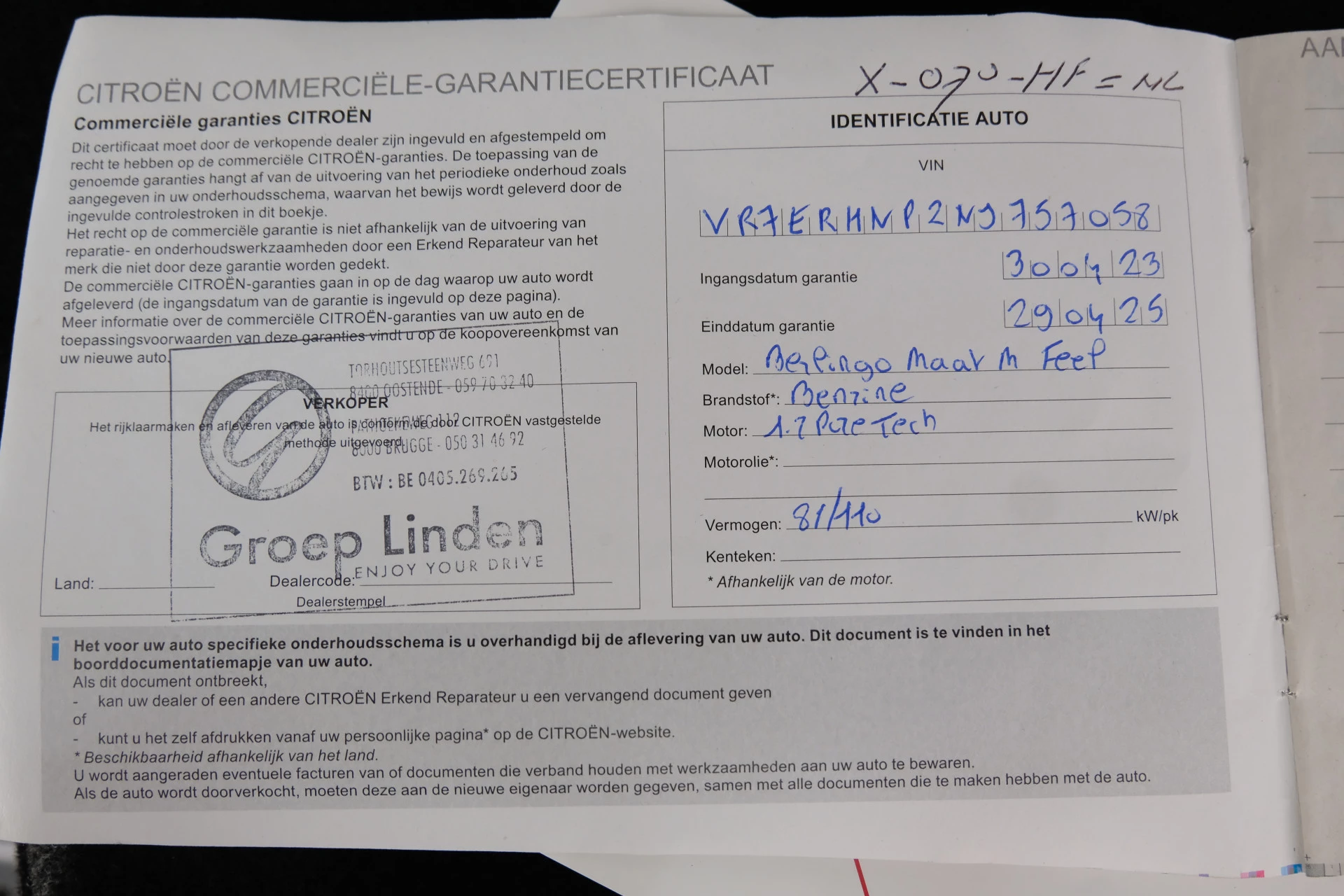 Hoofdafbeelding Citroën Berlingo