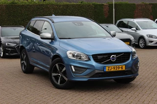 Volvo XC60 2.0 D3 FWD Polar+ R-design / 131.279 km! / Trekhaak / Leder&Alcantara / Standkachel / 18'' / Navigatie / Bliss / Stoelverwarming / DAB / ACC