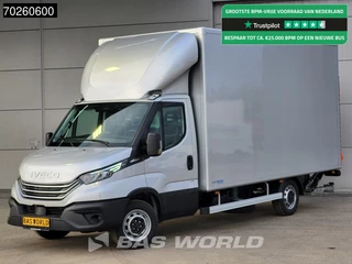 Iveco Daily 35S21 3.0L Automaat Laadklep Zijdeur 210PK 2025-Model Dubbellucht ACC LED CarPlay Lat om Lat D'Hollandia 3,5t Trekvermogen Euro6 Meubelbak Koffer Airco