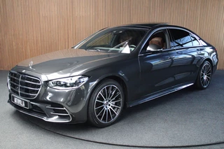 Hoofdafbeelding Mercedes-Benz S-Klasse Mercedes-Benz S-Klasse 580 e Lang AMG Line Full options! BTW auto! HUD Burmester Achterasbesturing Massage voor & achter Matrix LED Panoramadak Afneembare trekhaak Navi Leer 360 Camera Stoelventilatie voor en achter Memory seats voor & achter Softclose Standkachel ABC Achterklep elektrisch LM velgen