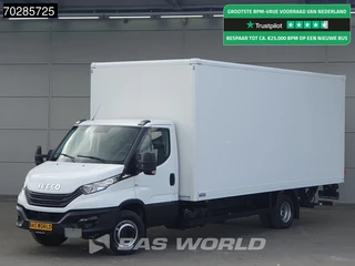 Iveco Daily 72C18 Automaat Luchtvering Laadklep Dubbellucht Airco Cruise Bakwagen Euro6 Meubelbak Koffer 36m3 Airco Cruise control