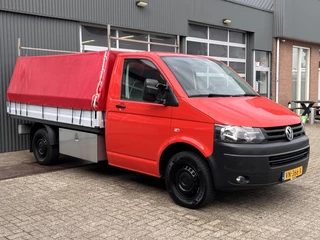 Volkswagen Transporter 2.0 TDI L2H1 4Motion BTW vrij! 140pk 4x4 open laadbak Pick-up Airco Cruise control Trekhaak 2500 kg trekgewicht 1e eigenaar Dealer onderhouden Euro 5 P-up Doka Pritsche Ahk 2500kg