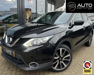 Nissan Qashqai 1.2 Luxe | AUTOMAAT | BOMVOL | Leer | Elektrische Stoel | 360 Camera | Dodehoekdetectie | Pano | Keyless | Stoelverwarming | Navi |