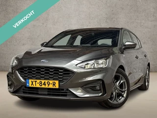 Ford Focus 1.0 EcoBoost ST Line (APPLE CARPLAY, GROOT NAVI, CLIMATE, STUUR/STOELVERWARMING, KEYLESS, SPORTSTOELEN, PARKEERSENSOREN, LM VELGEN, CRUISE, NIEUWSTAAT)