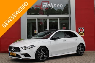 Mercedes-Benz A-klasse 180 136PK AUTOMAAT AMG LINE | STERRENHEMEL! | PANORAMISCH SCHUIF/KANTEL DAK | SFEER VERLICHTING | NAVIGATIE | ACHTERUITRIJ CAMERA | PARKEERSENSOREN VOOR EN ACHTER | HIGH PERFORMANCE LED KOPLAMPEN | STOEL VERWARMING | KEYLESS - GO | SPIEGEL PAKKET | NIGHT PAKKET | LICHTMETALEN VELGEN 18" | EERSTE EIGENAAR! |