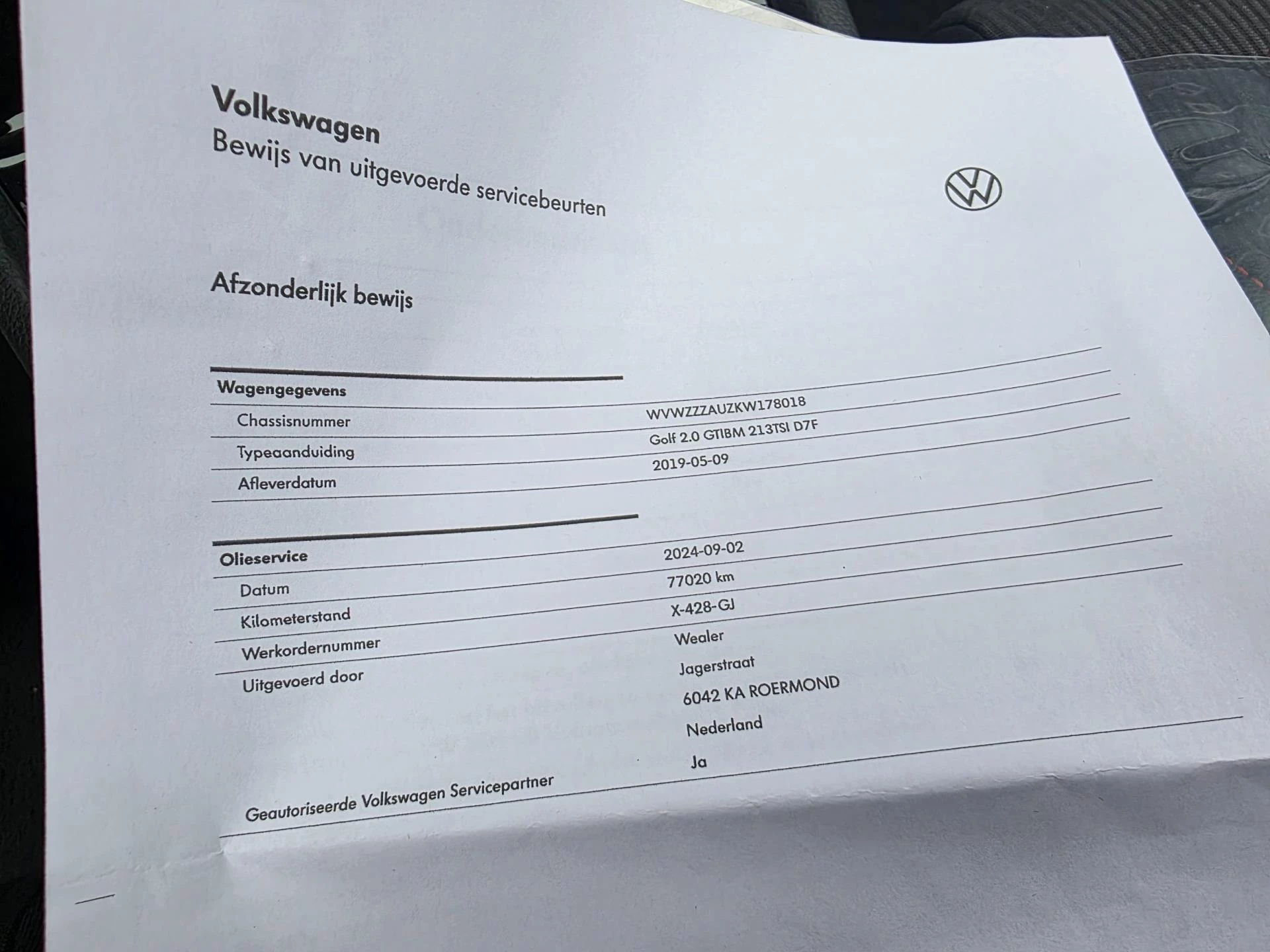 Hoofdafbeelding Volkswagen Golf