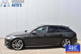 Audi A6 Avant 3.0 TFSI q. MTM 440pk Oolonggrau RS-stoelen ACC Bose Leder 20" LMV Trekhaak *Zr Mooi!