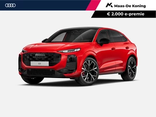 Audi Q3 Sportback 1.5 200kW e-hybrid S edition 272 PK · Tech pro · Glazen panoramadak · Sportstoelen alcantara met rode stiksels