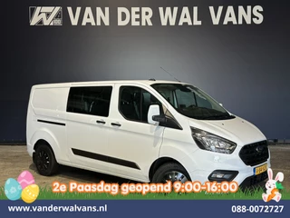 Ford Transit Custom 2.0 TDCI 130pk L2H1 Dubbele Cabine Euro6 Airco | 6-Zits | Camera | Navigatie | LED | Apple Carplay Android Auto, Cruisecontrol, Stoelverwarming, Verwarmde voorruit, Parkeersensoren, Achterklep