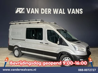 Ford Transit 2.0 TDCI 131pk L3H2 Dubbele Cabine Euro6 Airco | 7-Zits | Imperiaal | 2500kg Trekhaak | Cruisecontrol Verwarmde voorruit, Parkeersensoren