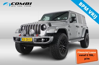 Hoofdafbeelding Jeep Wrangler Jeep Wrangler Unlimited 2.2D BRUTE Richmond > *Custom built* | removable Hardtop | 4x4 | Grijs kenteken | 22inch High gloss Black...