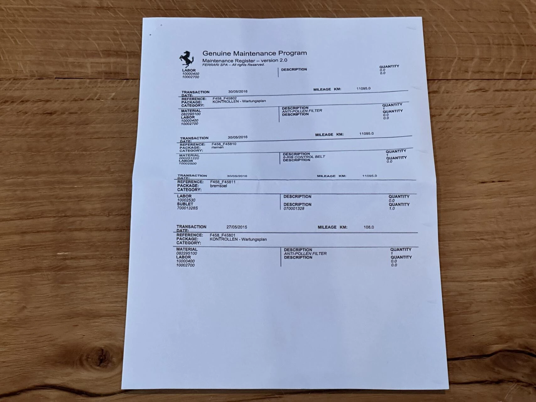 Hoofdafbeelding Ferrari 458