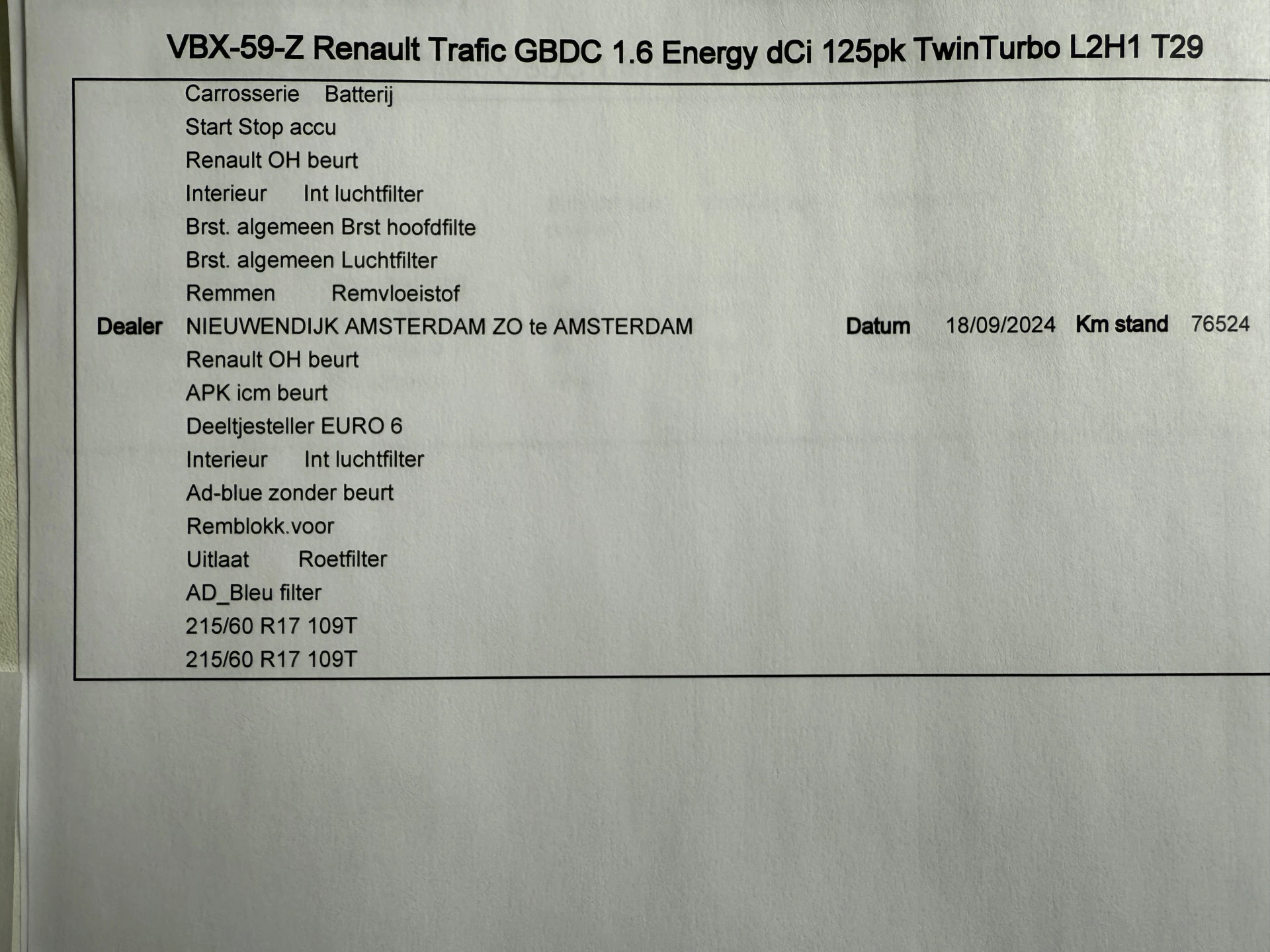 Hoofdafbeelding Renault Trafic