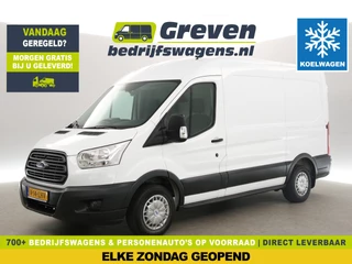 Ford Transit 290 2.2 TDCI L2H2 Koelwagen | Nachtkoeling | Schappen | Airco Camera Cruise Koelauto LED 3 Persoons Koeling Trekhaak