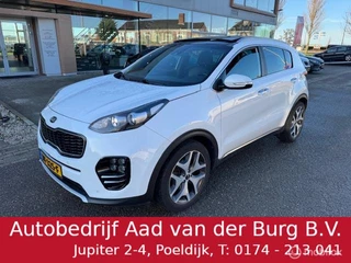 Kia Sportage 1.6 T-GDI GT-Line Panorama dak,  1.900 kg Trekvermogen , trekhaak , Luxe GT Line uitvoering , 19 inch velgen , Leer stoel & stuur verwarming