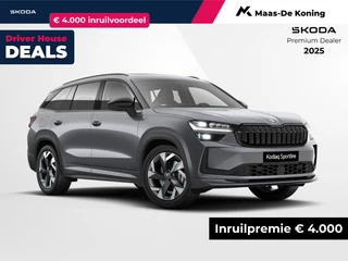 Hoofdafbeelding Škoda Kodiaq Škoda Kodiaq Sportline Business 1.5 TSI PHEV 150 kW / 204 PK SU V | Trekhaak | Panorama dak | Comfort pakket | 4000,- inruilvoordeel!!
