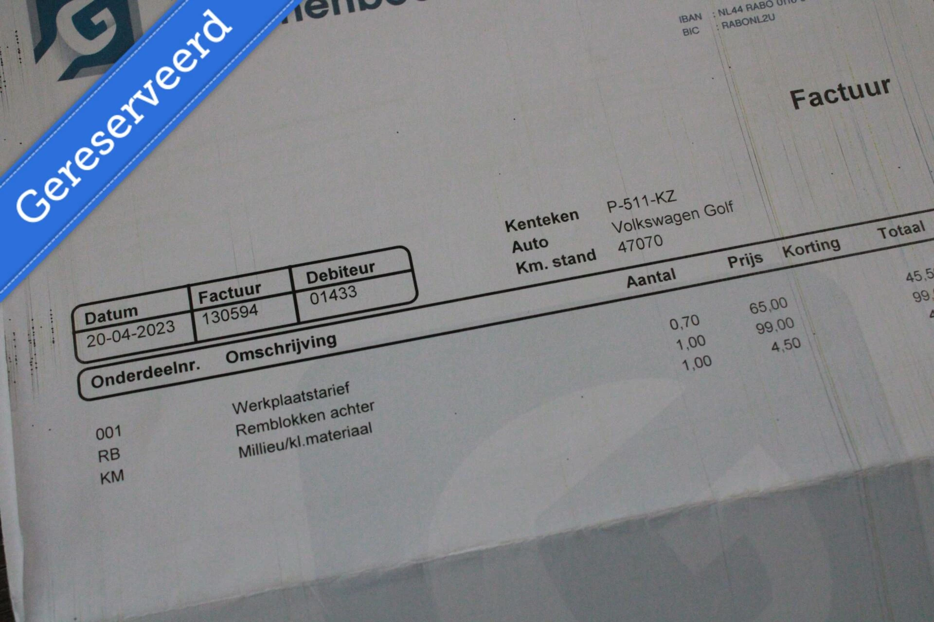 Hoofdafbeelding Volkswagen Golf