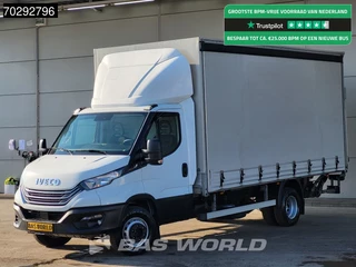 Iveco Daily 60C18 3.0L Automaat Laadklep Schuifzeilen Zeilen Airco Cruise D'Hollandia Euro6 Schuifzeil Koffer Gesloten laadbak Airco Cruise control