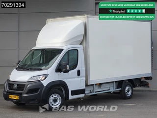 Fiat Ducato 160PK Laadklep Bakwagen Airco Cruise Camera Uconnect-display D'Hollandia Euro6 Meubelbak Koffer 21m3 Airco Cruise control
