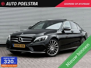 Mercedes-Benz C-klasse 220 CDI AMG Schuifdak Navigatie Trekhaak 19" LED Stoelverwarming Sfeerverlichting Leder
