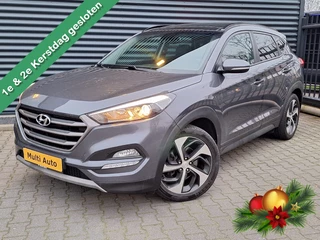 Hyundai Tucson 1.6 T-GDI Premium Automaat | Panodak | Lederen Bekleding | Trekhaak Afneembaar | Apple Carplay | Panodak | Cruise Control | Navigatie | Camera | L.M. 19" | DAB |