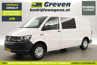Volkswagen Transporter 2.0 TDI L2H1 Dubbele Cabine Airco Cruise 6 Persoons Elektrpakket Sidebar Trekhaak