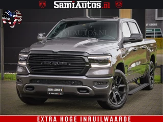 Dodge Ram 1500 SPORT 5.7 V8 HEMI | Virtual | Mega Vol | MWK Klep | XB9 | Adaptive Cruise | 4x4 | Crew Cab | Granite Crystal | Dubbel Cabine DC | 5 persoons | Eerste Eigenaar | Z.G.A.N |