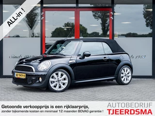Mini Mini Cabrio 1.6 Cooper S Chili | Navigatie | Stoelverwarming | Climate Control | Cruise Control | Parkeersensoren | Bi - Xenon Koplampen | Metallic Lak | Sportonderstel | Bluetooth | 17'' Lichtmetalen Velgen |