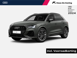 Hoofdafbeelding Audi Q3 Audi Q3 S edition Competition 35 TFSI 150 PK Audi Q3 35 TFSI S edition Competition 150 PK · Panorama dak · Adaptieve cruise control · Bekleding Leder/Alcantara · SONOS Premium 3D