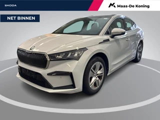 Hoofdafbeelding Škoda Enyaq Coupe Skoda Enyaq Coupé iV 60 180pk · SOH 94,1% · Panoramadak · Camera · Apple/Android Car Play · 19"Velgen · Sfeerverlichting · Elek. Inklapbare Spiegels ·