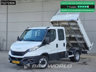 Iveco Daily 35C14 Kipper Dubbel Cabine Dubbellucht 3,5t Trekhaak Airco Cruise Tipper Benne Kieper 2m3 Airco Dubbel cabine Trekhaak Cruise control