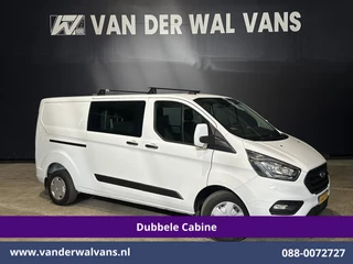 Ford Transit Custom 2.0 TDCI 131pk L2H1 Dubbele Cabine Inrichting Euro6 Airco | 5-Zits | Camera | Cruisecontrol | LED Parkeersensoren, Stoelverwarming, Achterklep, Dakdragers, 2800kg trekvermogen