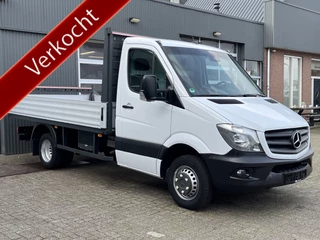 Mercedes-Benz Sprinter 516 2.2 CDI 164PK Openlaadbak Airco Cruise control 2-persoons Telefoonverbinding Navigatiesysteem Open laadbak Pick-up p-up Bakwagen 1e eigenaar Euro 6