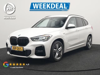 BMW X1 xDrive25e M Sport Plug In Hybrid 221pk Dealer O.H PHEV | Trekhaak Afneembaar | Cruise Control | Lederen Sportstoelen Verwarmd | Bluetooth | Sfeerverlichting | Sportstuur Leder | Navigatie | DAB | 18" LM |