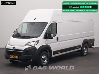 Opel Movano-e Elektrisch 110kWh 475km Stadsbereik Snelladen L4H3 Camera CarPlay Parkeersensoren L4 Hoog Dak Long Range Airco